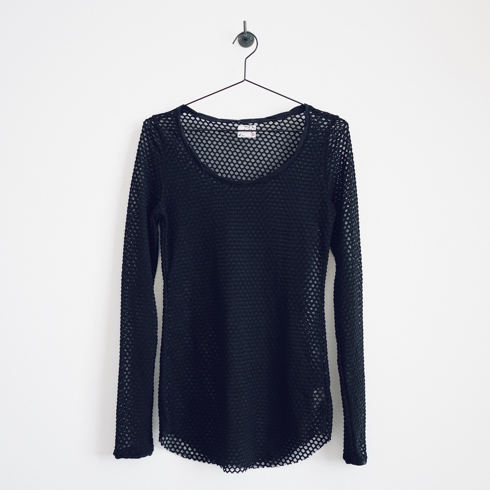 NWOT Free People Sheer Layering Long Tee